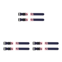 6Pcs Childrens Silicone Watch Straps Adjustable Multi-Color