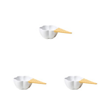 3Pièces Bols De Fruit Dessert En Céramique, , Usage Familial