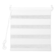 1Set White Roman Shade No Drill Light Filtering Window Blinds for Home