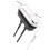 Silver Dual Flush Toilet Push Button Durable ABS Replacement 2