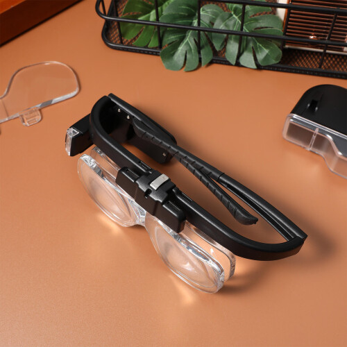 USB Rechargeable Headband Magnifier with LED Light Hands Free 2