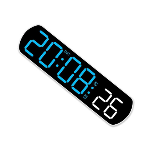 Modern Electronic Bedside LED Alarm Clock Feature Jump Second Temperature Display Adjustable Brightness and Countdown