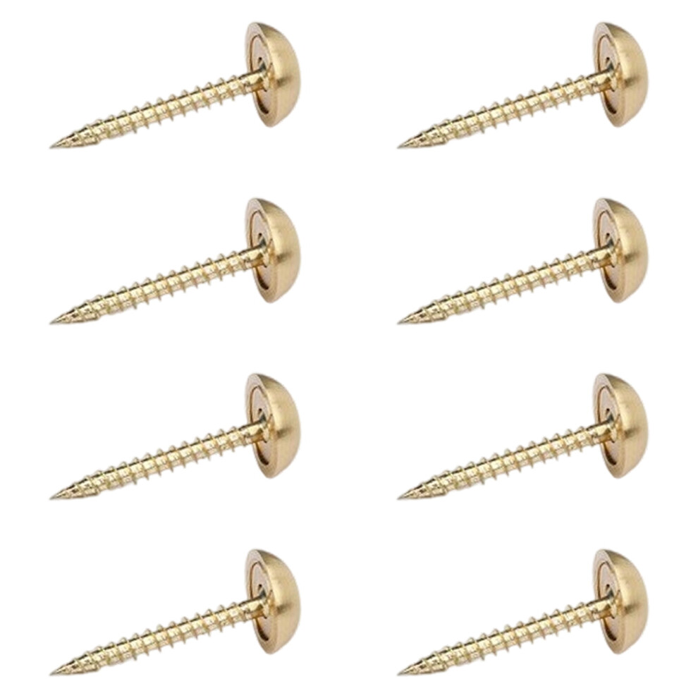 Practical Brass Glass Screw Fasteners With Decorative Domes Caps Rustproof Hardware For Home Furnishing Projects 9551475213491