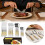 Gold Hammered Stainless Steel Flatware Set 24-Pc for 6 1