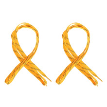 Hockey shoelaces polyester cotton durable yellow 96 inch