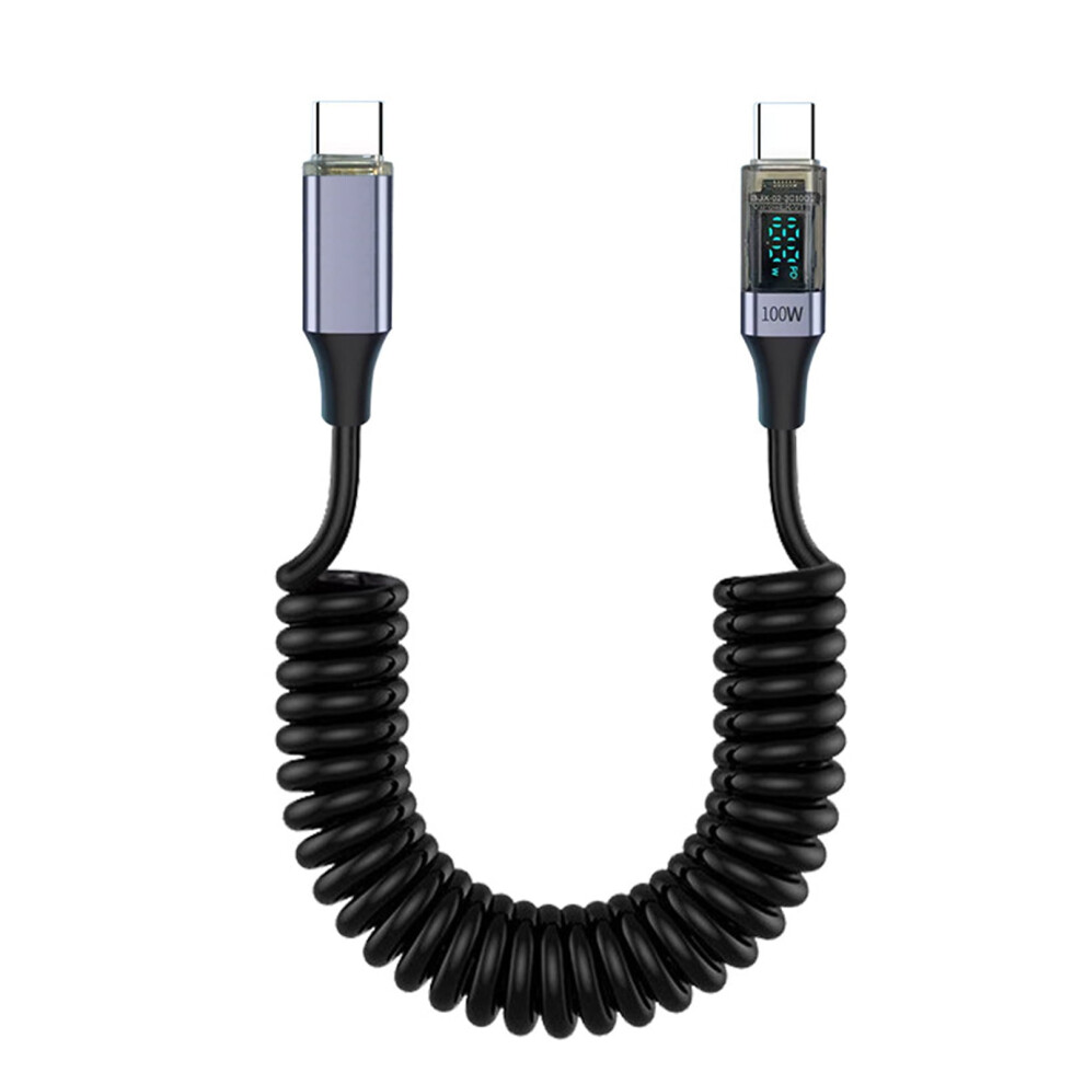 Usb C Pd100w Cable With Intelligent Digital Screen, 100W Fast Charging For Electronic Devices 9551475214450
