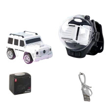 Ferngesteuertes Spielzeug, Mini-RC-Handgelenkauto mit 2,4-GHz-Fernbedienung, USB-wiederaufladbares interaktives Rennfahrzeug, tragbares Spielgeschenk