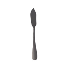 Espátula para manteiga com cabo largo em aço inoxidável, multiuso para queijo e manteiga, ideal para cozinha.