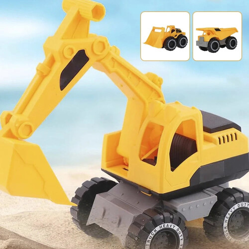 Παιχνίδι αδράνειας οχημάτων κατασκευής Push Go Engineering Model for3-4Years Dump Truck με κινητό κάδο