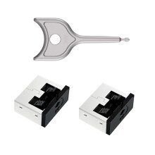 Bloqueio de portas USB seguro em metal para interfaces de computador PC, instalação sem ferramentas, proteção contra poeira e proteção de dados.