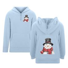 Felpa con cappuccio grafica per bambini – Tasca frontale con occhielli per cerniera, stile casual streetwear, ideale per la scuola e il tempo