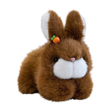 Regalo de Pascua Conejito rosa Peluche mascota Juguete luminoso Orejas de conejo saltarinas Peluche Regalos de Pascua y cumpleaños para niñas