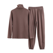 Thermische loungewearset: trui met hoge hals en joggingbroek – zware, zachte en comfortabele winterse nachtkleding en huisoutfit, geschikt voor