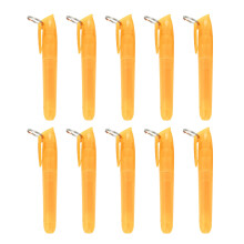 10 bunte Textmarker mit rundem Metall-Schlüsselring, schräger Spitze, schnelltrocknend, für Scrapbooking, Kalender und Journal