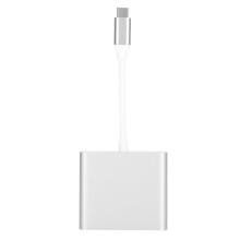 USB-C digitale AV-multiportadapter met 4K HDMI-uitgang en snelladen voor MacBook Air, iMac, Surface Go, S9 Plus, projector en monitor.