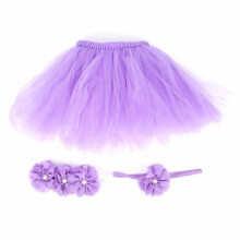 Tutu-Röcke für Erwachsene, 4-lagiges Kostüm aus elastischem Tüll mit passendem Kopftuch, vielseitiges Modeaccessoire für Karneval, Konzerte,