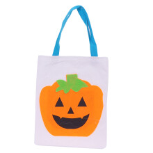 Candies Basket Halloween Party Decorations, Artistic Halloween Flair Foldable Pumpkin Bucket Trick or Treat Bag, Non Woven Fabric Reusability and