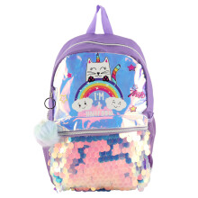 Zaino per bambini con simpatico unicorno, materiale ecologico, senza BPA, ftalati, piombo e cadmio, spallacci comodi, fodera facile da pulire.