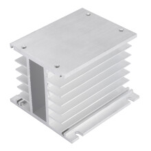 Dissipateur thermique montable en aluminium, relais statique triphasé, dissipation thermique importante, forte intensité thermique du métal,