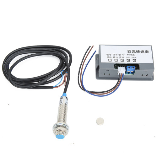 Settable Parameters Digital LED Tachometer RPM Speed Meter High Precision Proximity Switch Sensor AC Controller4Digit Display Wide Voltage Input