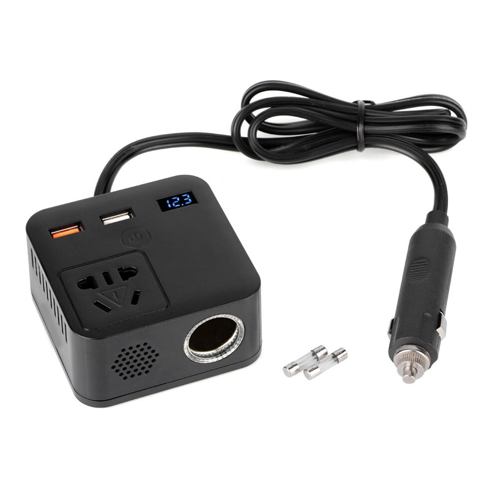 12V To220v Inverter Car Power Inverter150w Universal Compatibility Real-Time Voltage Monitoring Versatile Charging Options Durable And Safe Design 9180479816812