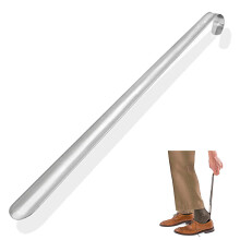 Shoe Helper Stainless Steel Long Handle Shoe Horn Extra Long Shoehorn Ergonomic Design Heavy Duty Smooth Surface Mirror Finish Gift For Elderly
