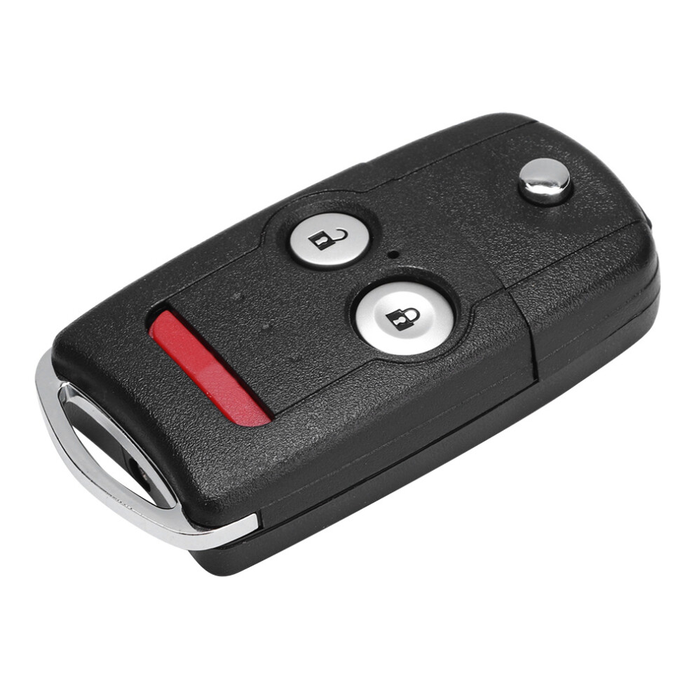 4Buttons Flip Key Fob Replacement Key Shell Folding Design Compact Design Abs Material For Acura Honda Vehicles Durable Construction Wear Resistant 9049227995806
