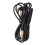 Durable Headset Cable Replacement for Sennheiser Models, High-Frequency Extension Coiled Audio Cable with Mic and Volume Buttons, Gold-Plated 1