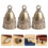 3Pcs Tiny Gold Bells for DIY Crafting and Holiday Decor 6