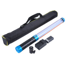 Rechargeable Battery RGB Handheld Light Stick, Dimmable LED Video Light With Color Temperature Control Remote LCD Dual Interface For Photography,