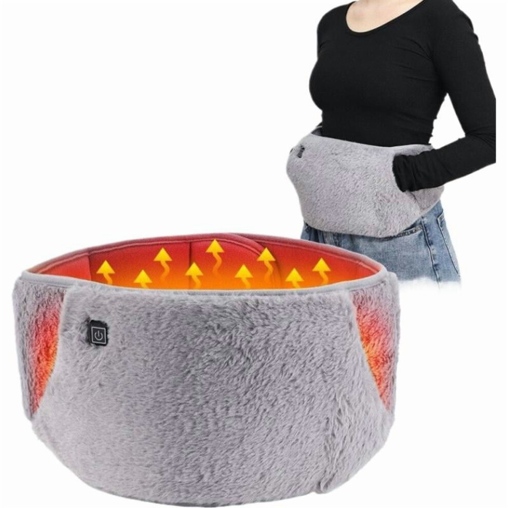 Women Electric Heated Waist Belt Massage for Menstrual Pain Relief - /