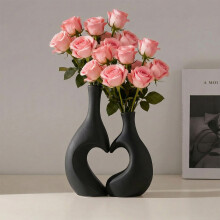 Vases en plastique en forme de cœur (lot de 2) - Décoration intérieure
