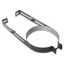 Portable Chimney Pipe Holders Adjustable Stainless Steel Materials Wall Support Clamps Diameter Household Daily Use