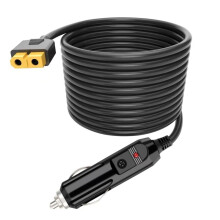 Adaptér do auta s prodlužovacím kabelem kompatibilní s 12V/24V pro stabilní nabíjení a efektivní venkovní použití