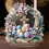 Décoration de bureau en acrylique 2D : Lapin de Pâques 1