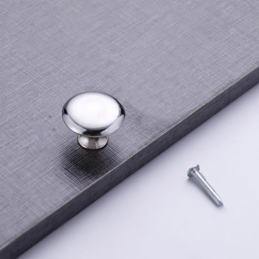 Silver Round Kitchen Cabinet Knobs & Drawer Pulls Â Modern Hardware For Cupboard, Dresser, Closet, Bathroom 9340959305292