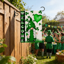 St. Patrick's Day Garden Flag Shamrock Design 1 Pack