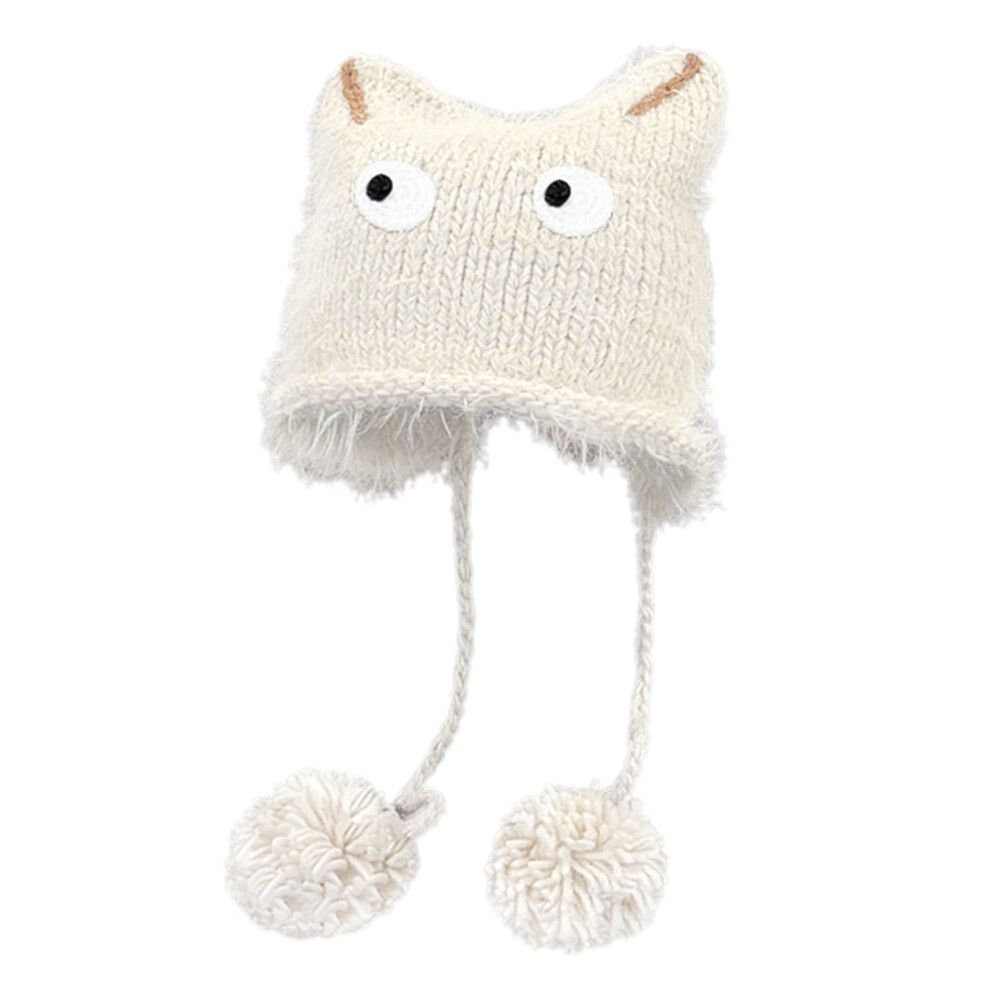 Novelty Cats Ear Skull Hat for Female Girl Outdoor Sport Hat Adult Casual Street Wear Warm Skull Hat for Cycling Skiing-image-OPC-PS8RFV9-NEW