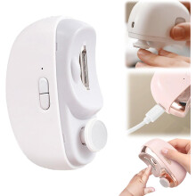 2-in-1 Electric Nail Clipper & File with Light, Compatible with Seniors, Adults, Babies