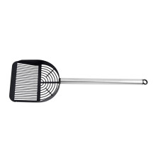 Heavy-Duty Metal Litter Scooper for Large Cats Hollow Poop Sifter Design & Handle