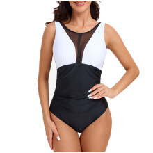 Costum de baie dintr-o singură piesă pentru femei, cu control al abdomenului și plasă