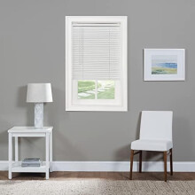 Cordless Light Filtering Mini Blind, 36"x72", 1" Pearl White Slat – Compatible with Home Decor GII Morningstar