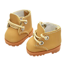 Miniature PU Bootie For 17cm Generation Doll Photography Props Creative Dollhouses Essential Accessories