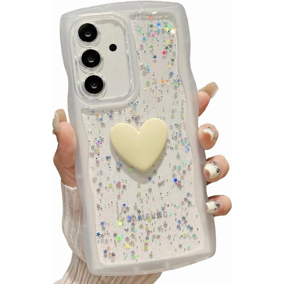 Love Heart Glitter Phone Case For Samsung Galaxy S23 Fe 9023022249623