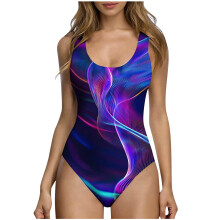 Women's Modest One-Piece Swimsuit with Tummy Control and