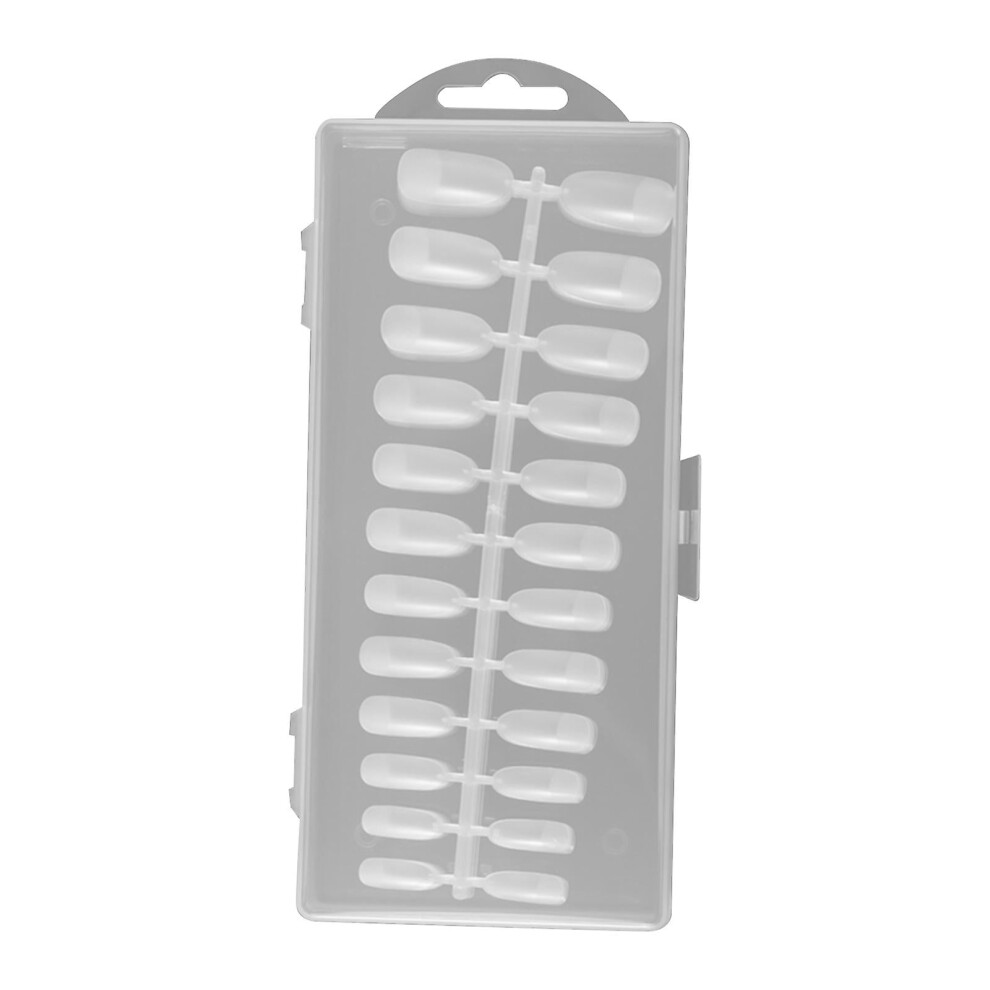 240PCS Clear Acrylic Fake Nail Tips â Coffin & Ballerina Shape, Full/Half Cover, Compatible with All Nail Systems