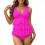 Women's Tankini Swimsuit Solid Slimming Full Coverage 1