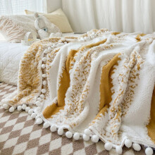 Fluffy Boho Ombre Throw Blanket | Gradient Plush Faux Fur Accent Blanket for Couch, Sofa, Bed (59"x79") – Soft, Cozy, Decorative