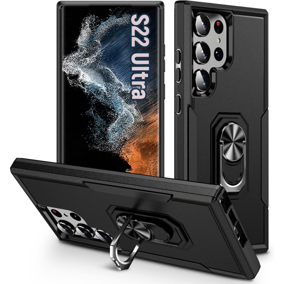 Galaxy S22 Ultra Case Â Dual-Layer Rugged Kickstand Case With Drop Protection, Compatible With Samsung S22 Ultra 9085618863088