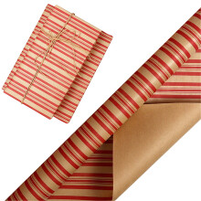 Gift Wrapping Paper,Christmas Wrapping Paper Classic Red Rustic Wrap Paper With Gridline For Christmas Holiday 17 Inch X 9.8 Feet